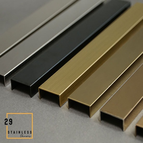 โรงงานผลิตกรุยเชิงสแตนเลสสี สีทอง สีดำ สีทองแดง สีโรสโกดล์ กรุยเชิงสแตนเลส  กรุยเชิง  กรุยเชิงสแตนเลสสี  คิ้วสแตนเลส 